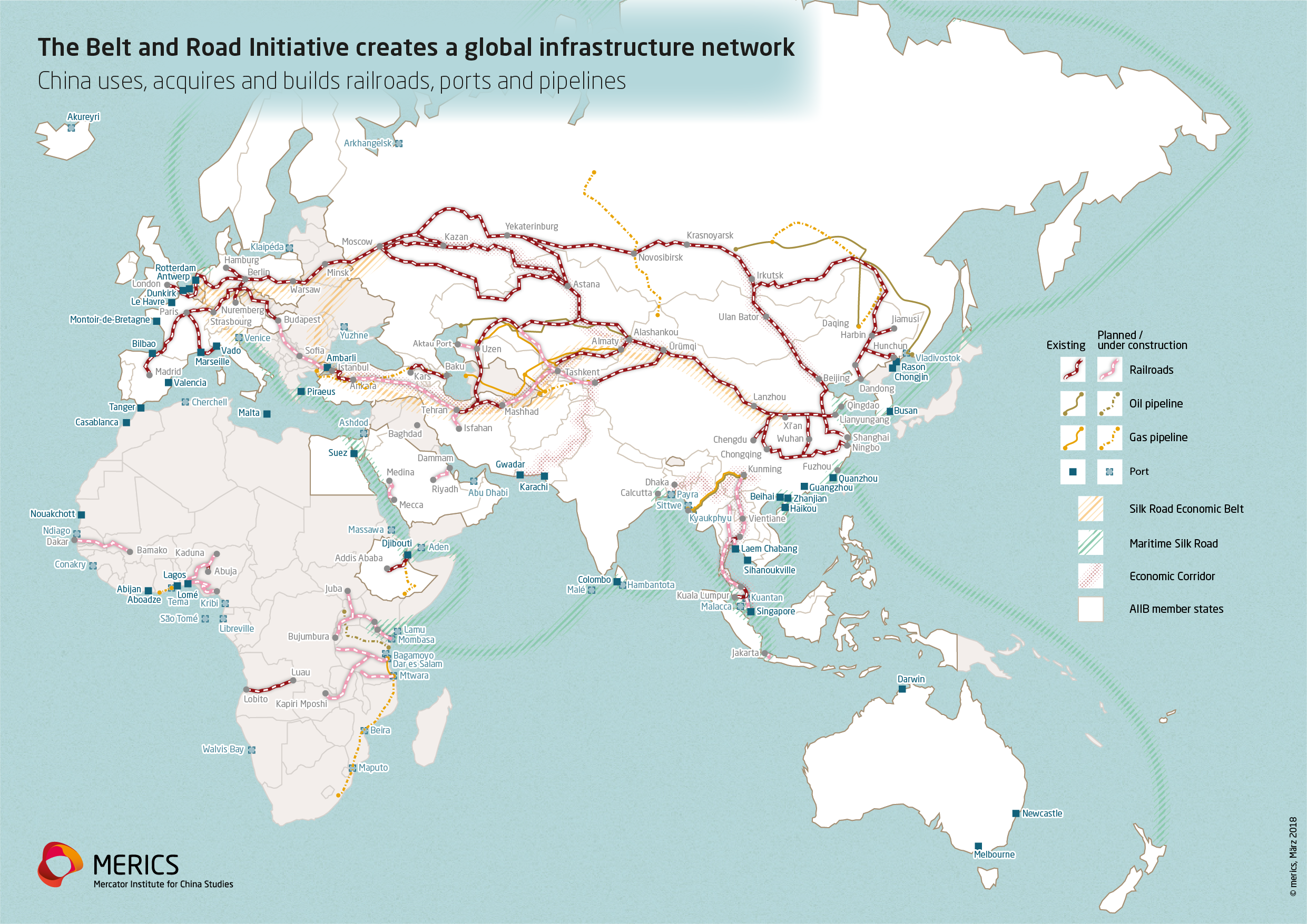 silk road on world map