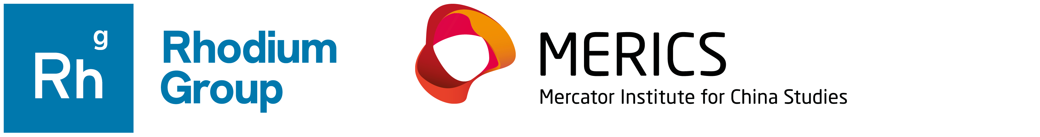 Logo MERICS and Rhodium Group