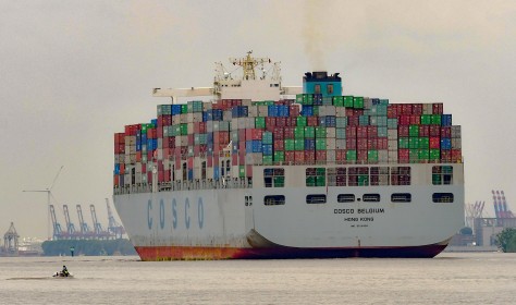 Chinese container ship