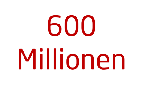 600 Millionen