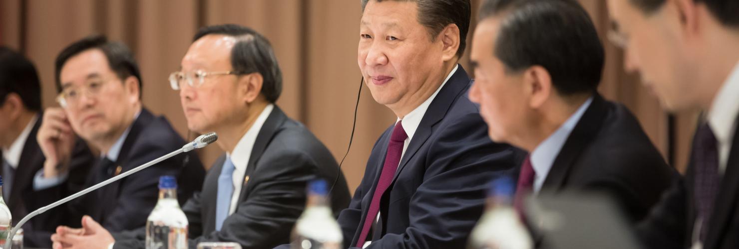 Xi Jinping at the World Economic Forum in Davos, 2017