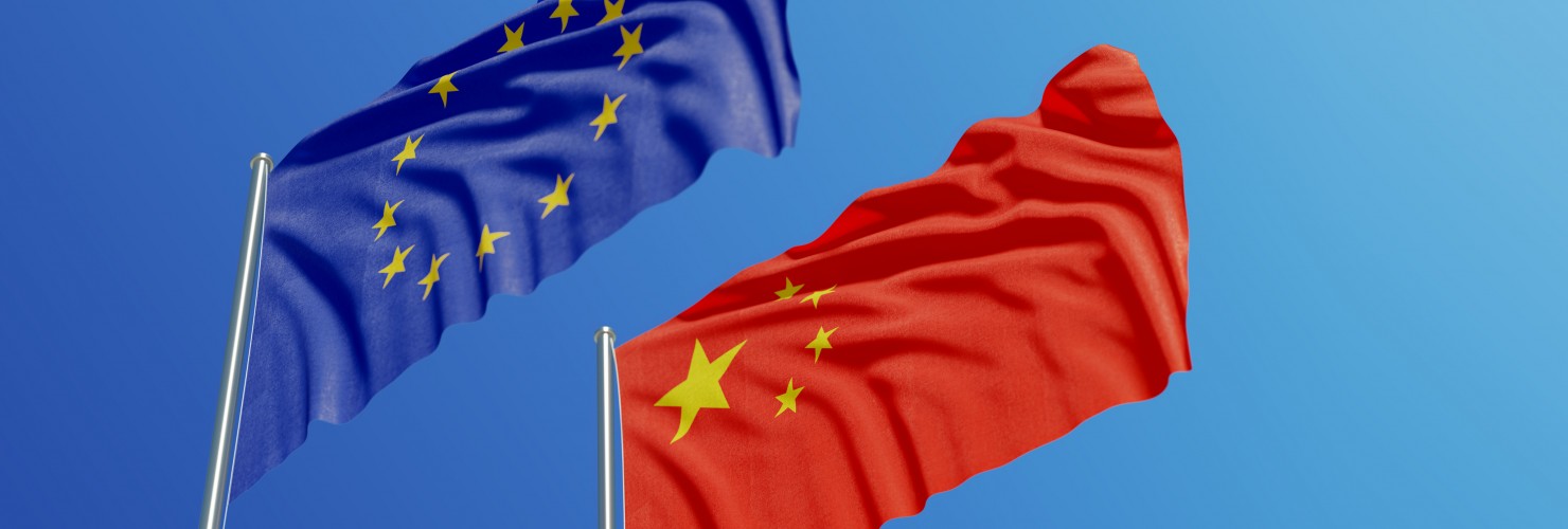 Flags China Europe