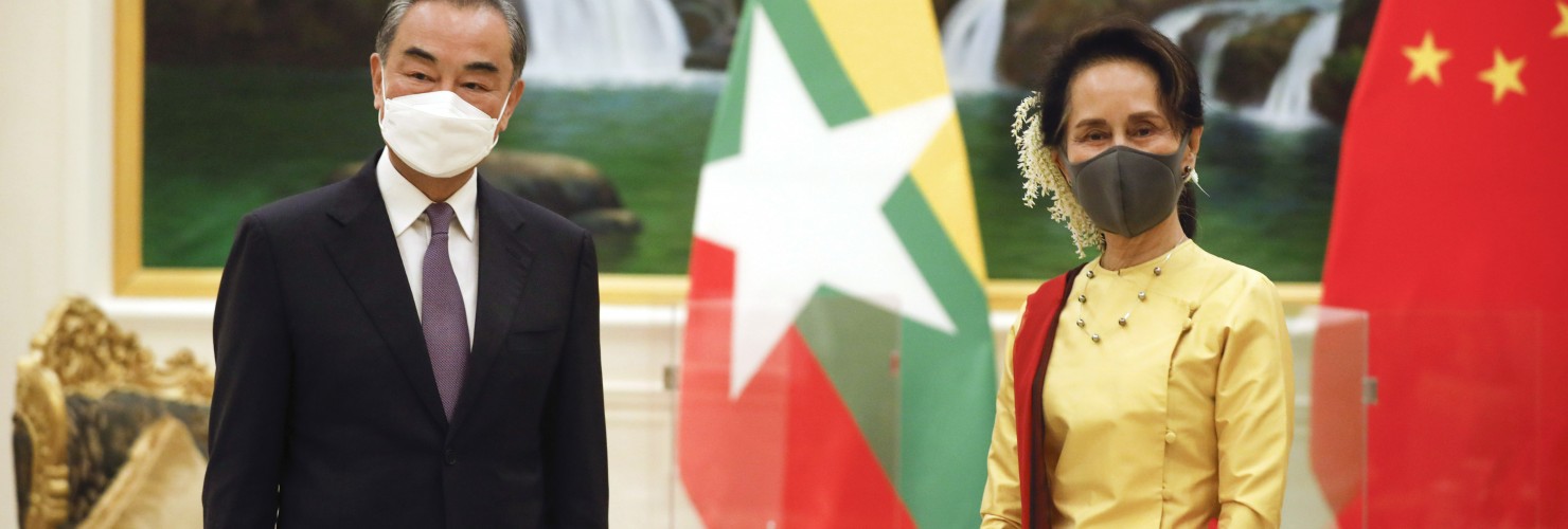 Wang Yi and Suu Kyi
