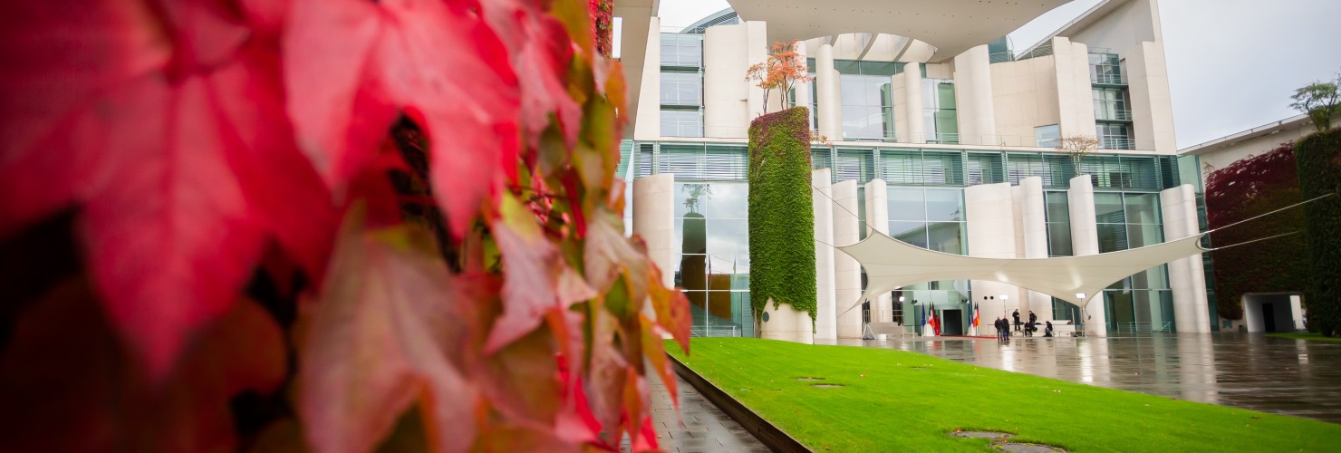 The Bundeskanzleramt buildig in October.