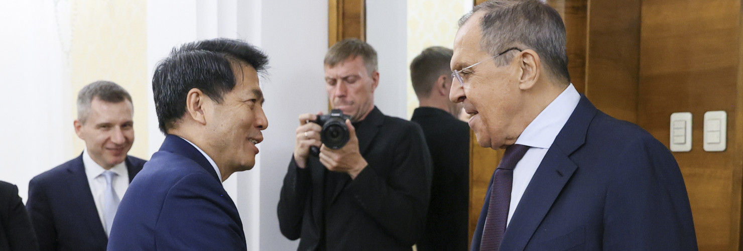 Sergey Lavrov and Li Hui