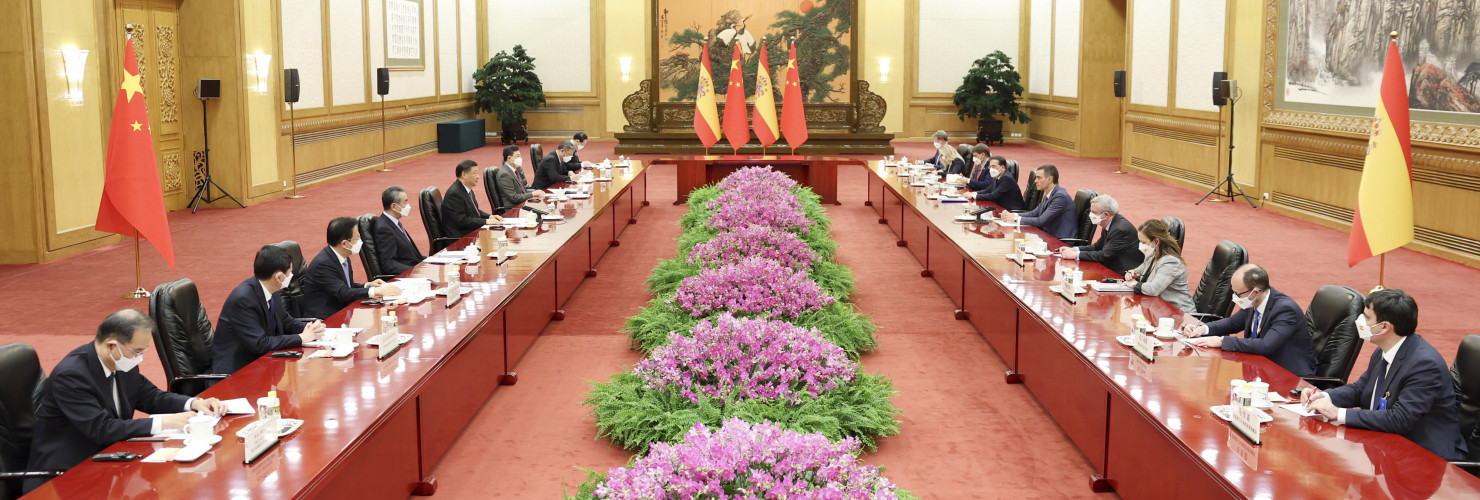 Spanish Prime Minister Pedro Sanchez in Beijing
