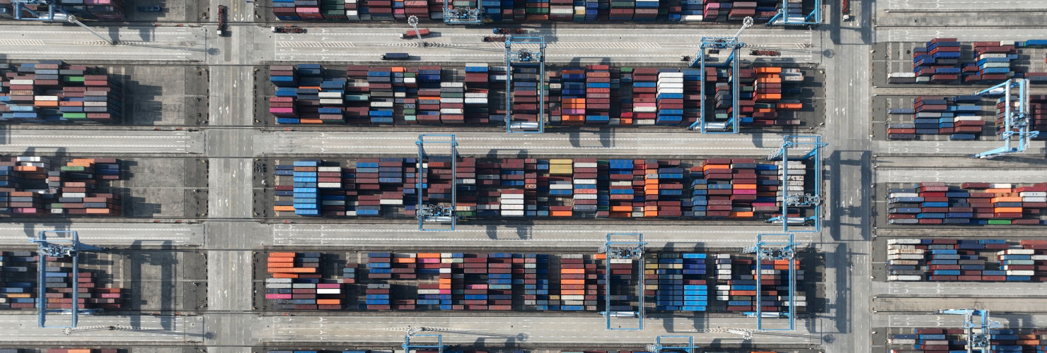 argo ships load and unload containers in an orderly manner at the Dapukou Container Terminal in Jintang Port area of Zhoushan Port in Ningbo, Zhejiang province, China, Jan 4, 2025.