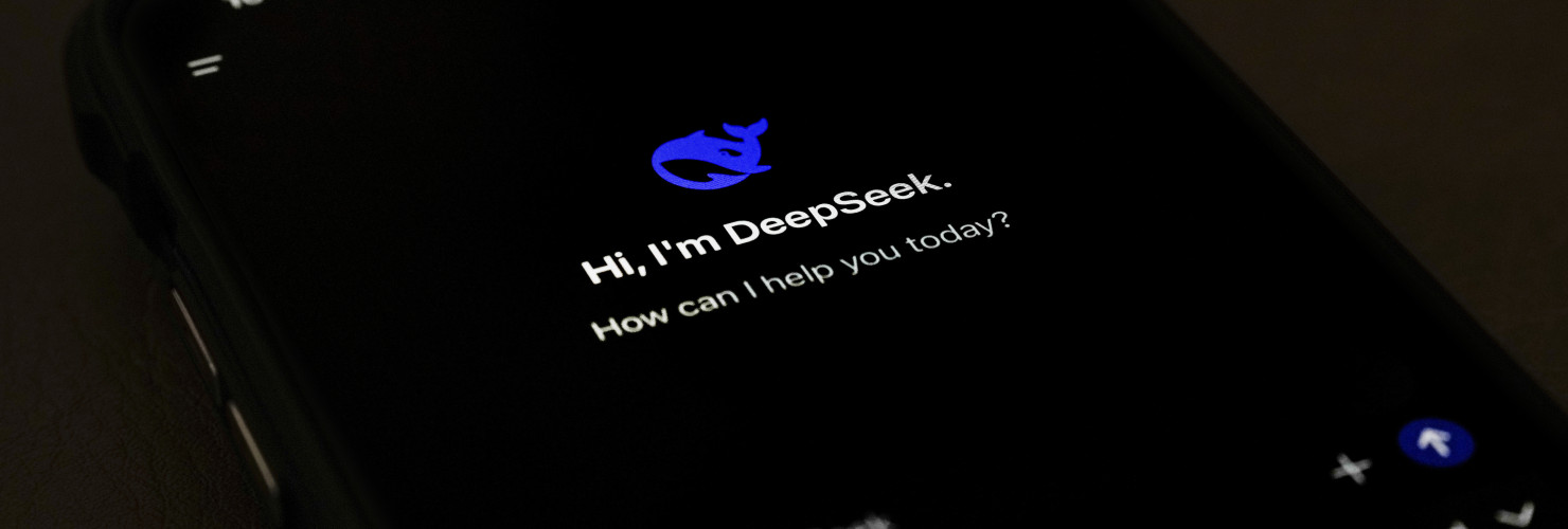 The page for the smartphone app DeepSeek is seen on a smartphone screen in Beijing, Tuesday, Jan. 28, 2025.