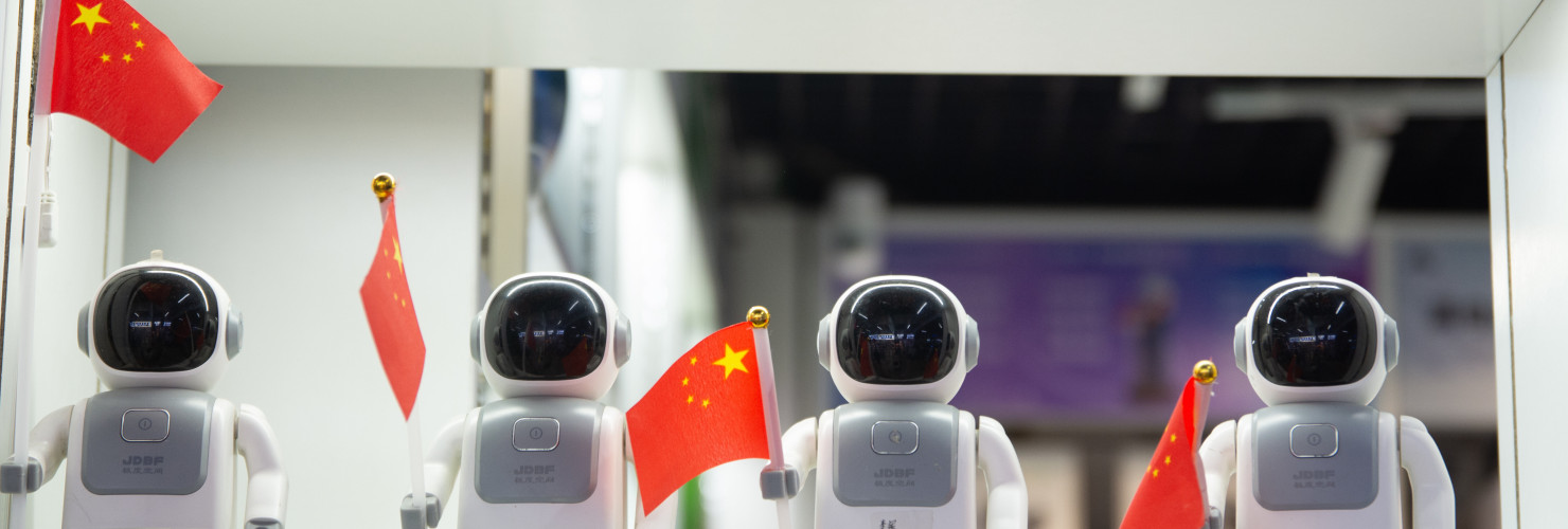 Robot toys are seen in Yiwu Wholesale Market in Yiwu, China