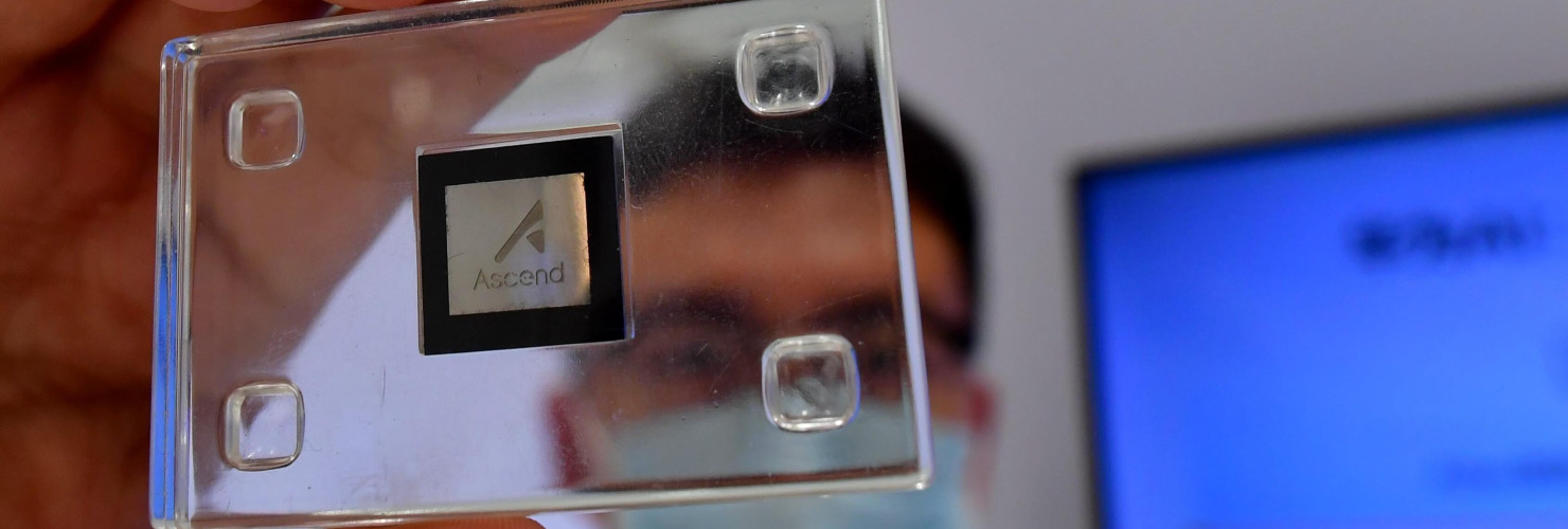 A Huawei Ascend AI chip