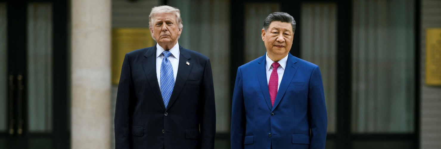 May 18, 2026, Beijing, China: Chinese President Xi Jinping, right, poses with U.S. President Donald Trump, at Zhongnanhai Guest House and gardens, May 15, 2026 in Beijing, China.
