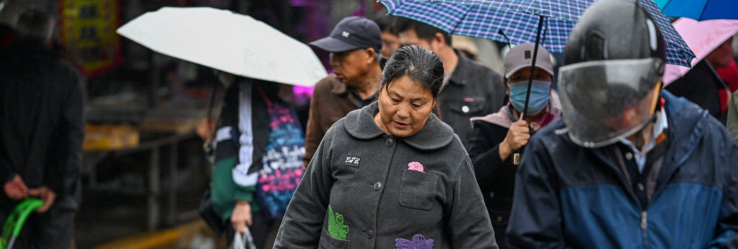 NANJING, CHINA - NOVEMBER 9, 2025 - Citizens shopping at a farmers' market in Nanjing, China's Jiangsu Province on November 9, 2025.