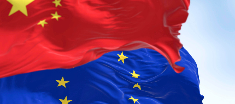 EU China flags
