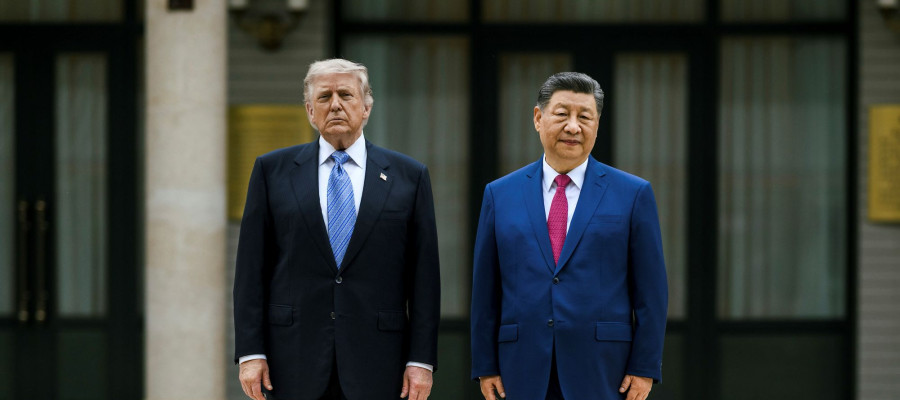 May 18, 2026, Beijing, China: Chinese President Xi Jinping, right, poses with U.S. President Donald Trump, at Zhongnanhai Guest House and gardens, May 15, 2026 in Beijing, China.