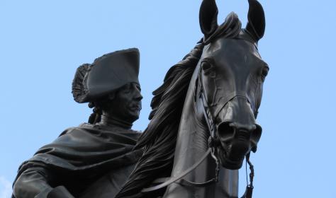 Statue of Frederick the Great, Unter den Linden, Berlin.