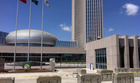 The African Union headquarters in Addis Ababa was funded and built by China. In 2018, French newspaper Le Monde quoted anonymous AU sources saying that data had been transferred to Chinese servers for five years.