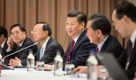 Xi Jinping at the World Economic Forum in Davos, 2017