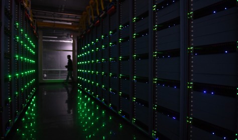Photo taken on Sept. 11, 2016 shows the computer room at Alibaba's data center in Zhangbei County