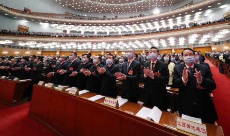 Clapping participants of the NPC 2021