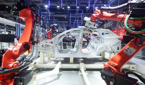Example of smart manufacturing at China international industry fair in Shanghai