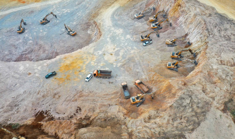 erial photo taken on Sept 25, 2022 shows workers working at the construction site of a lithium battery anode material project in Tongren, Guizhou province, China.