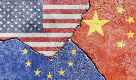 US-China-EU flags