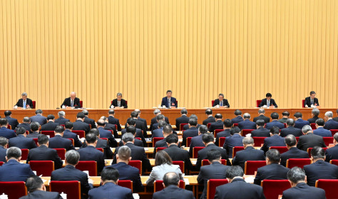 Xi Jinping delivers a speech at the annual Central Economic Work Conference in Beijing in December 2025.