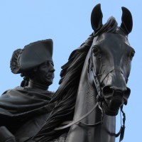 Statue of Frederick the Great, Unter den Linden, Berlin.
