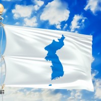 The Korean unification flag.