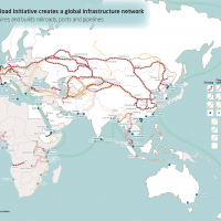 Map of the Belt and Road Initiative