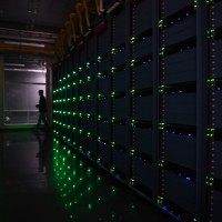 Photo taken on Sept. 11, 2016 shows the computer room at Alibaba's data center in Zhangbei County