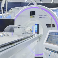 Magnetic resonance equipment for interventional therapy is displayed at the world Manufacturing Conference 2021 in Hefei, Anhui Province, China