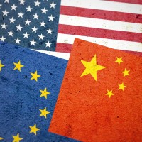 Flags EU China US