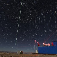 Composite photo taken on Dec. 10, 2016 shows a quantum communication ground station in southwest China's Tibet Autonomous Region.