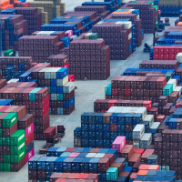 Containers are seen at the Port of Nanjing in Nanjing, Jiangsu province, China, Aug 6, 2024.