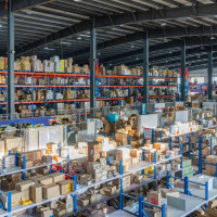 A logistics center in Pilot Free Trade Zone in Heihe, northeast China's Heilongjiang Province
