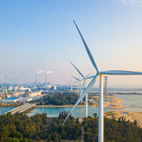 Aerial photo of the Dongfang Lingang Industrial Park in Hainan