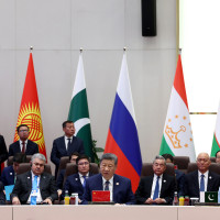 China's President Xi Jinping (C) gives a speech at a SCO+ format meeting of the Shanghai Cooperation Organisation (SCO) summit in Bishkek, Kyrgyzstan on Tuesday on September 1, 2026