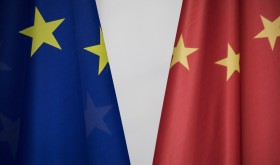 Flags of EU and China