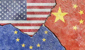 US-China-EU flags