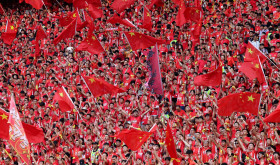 China fans in the stands