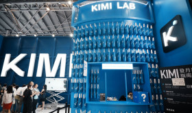 JULY 20, 2026 - The audience visited the Kimi booth of Moonshot AI's large model at the 2026 World Artificial Intelligence Conference in Shanghai, China on July 20, 2026.