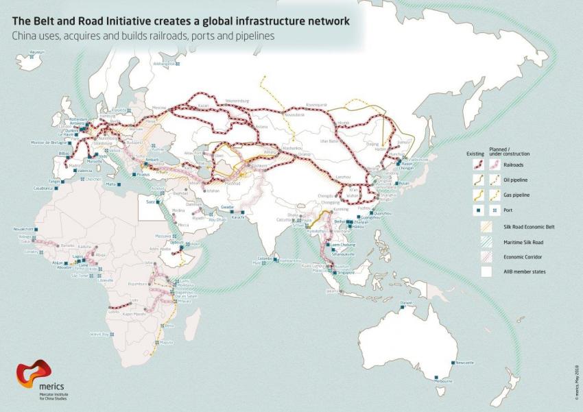 The MERICS Belt and Road Tracker draws from a database of projects in China's Belt and Road Initiative (BRI).
