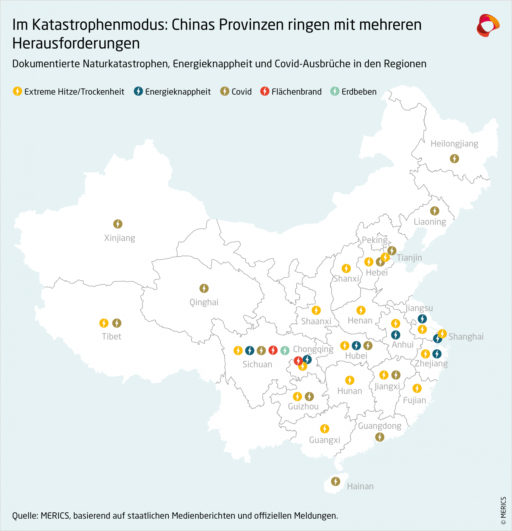 Im Katastrophenmodus: Chinas Provinzen ringen mit mehreren Herausforderungen  