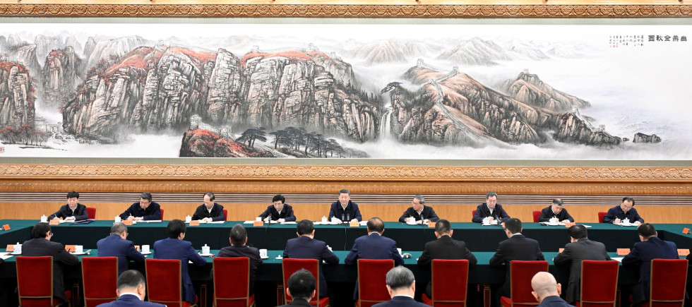 Xi Jinping attends a symposium in Beijing