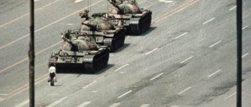 Tanks near Tian'an men square