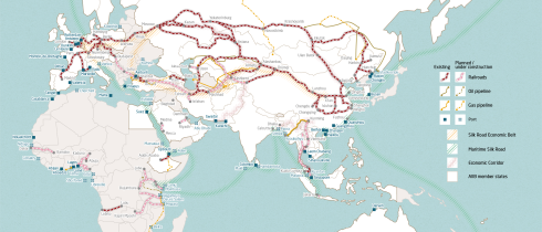 Map of the Belt and Road Initiative