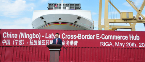 Sun Yinglai, Charge d'Affaires of the Chinese Embassy in Latvia.