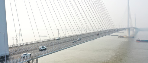 The Nanjing Jiangxinzhou Yangtze River Bridge