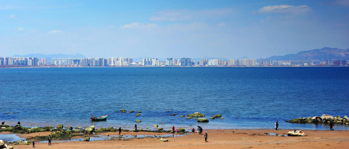 Sea scenery of Beidaihe Scenic Spot in Qinhuangdao, north China's Hebei Province.
